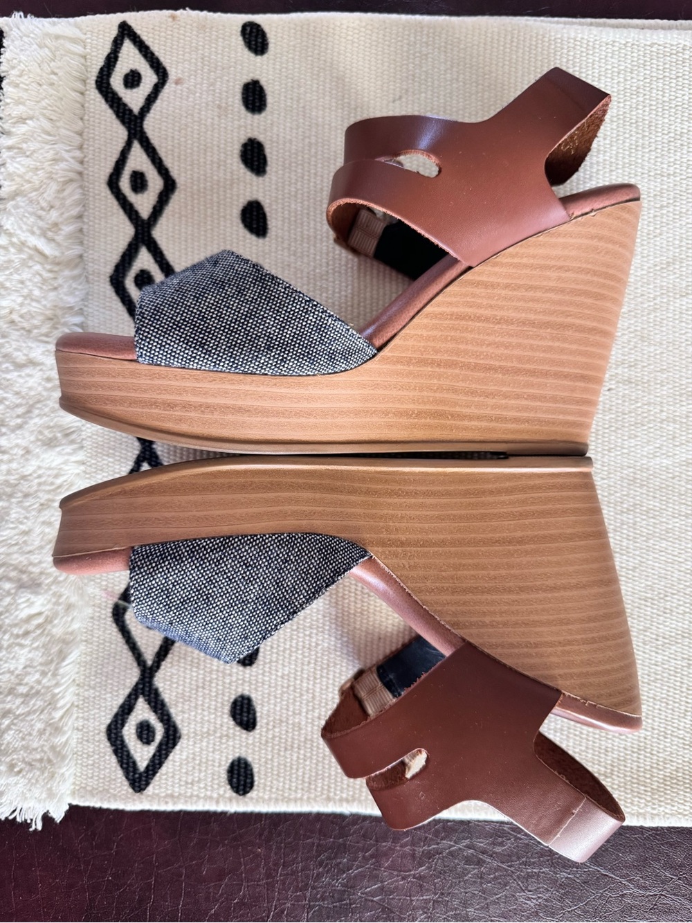 NEW Dr Scholl's Wedge Sandal Sz 6 Made in Mexico